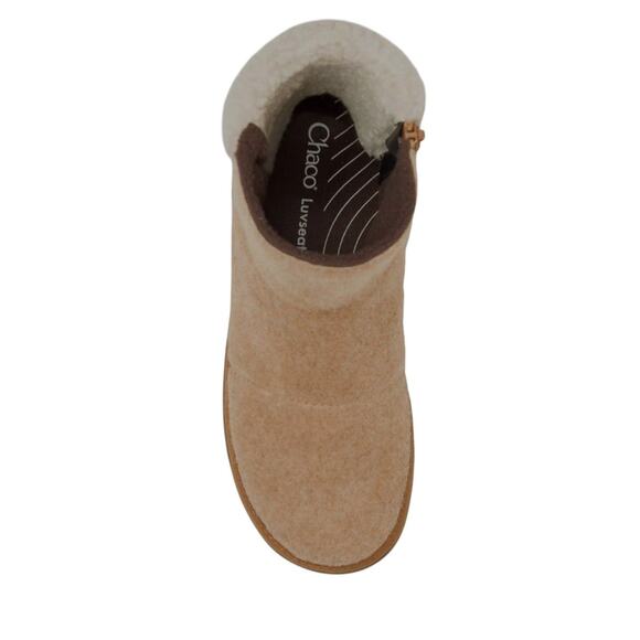 Chaco Revel Tall Bootie Fleece Felt Boots | Womens 6, Brown Sugar NEW - Picture 5 of 7